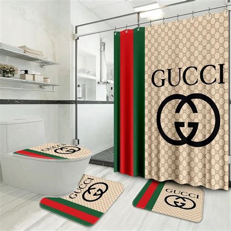 cheap gucci shower curtain|gucci bath towels and rugs.